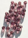 25 8mm Faceted Amethyst Firepolish Beads